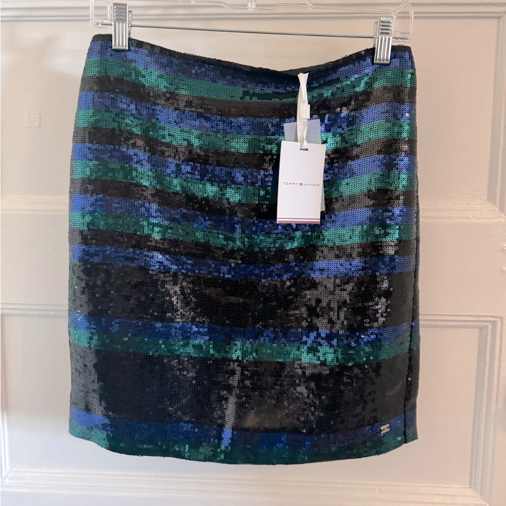Tommy Hilfiger Leila Sequin Striped Skirt